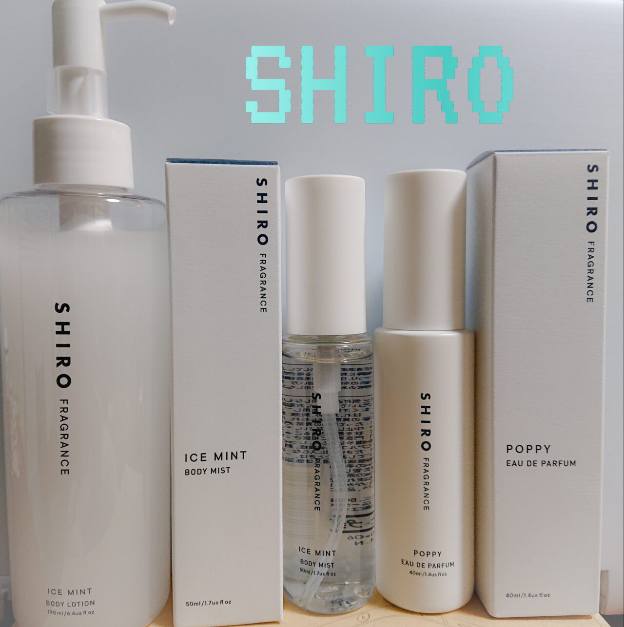 SHIRO 1万円分購入品 ICE MINT💙